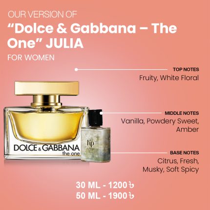 Our Version Of "Dolce & Gabbana - The One" JULIA