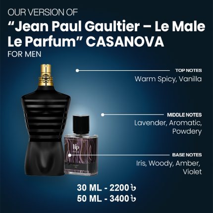 Our Version Of "Jean Paul Gaultier - Le Male Le Parfum" CASANOVA