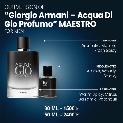 Our Version Of "Giorgio Armani - Acqua Di Gio Profumo" MAESTRO