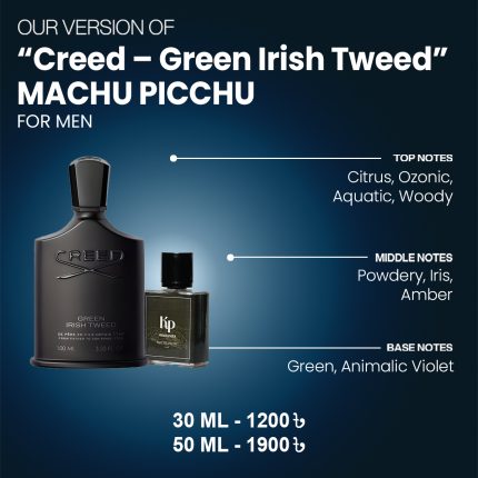 Our Version Of "Creed - Green Irish Tweed" MACHU PICCHU