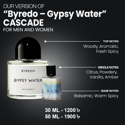Our Version Of "Byredo - Gypsy Water" CASCADE