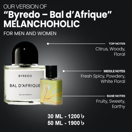 Our Version Of "Byredo - Bal d'Afrique" MELANCHOHOLIC