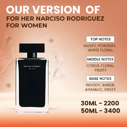 Our Version Of "Narciso Rodriguez - For Her"